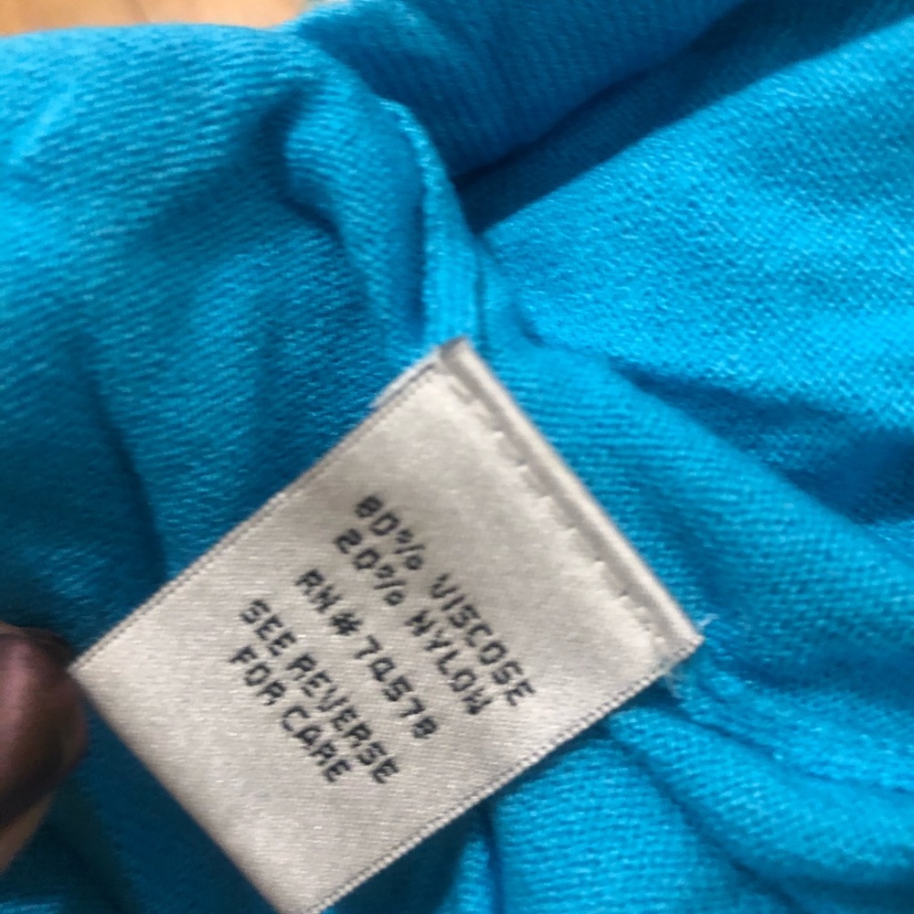 Cache Lightweight Light Blue Turtleneck Top - image 6